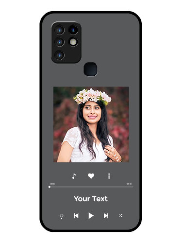 Custom Infinix Hot 10 Custom Glass Mobile Case - Play The Music Design