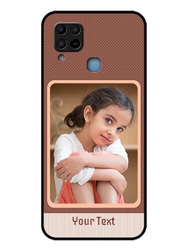 Custom Infinix Hot 10s Custom Glass Phone Case - Simple Pic Upload Design