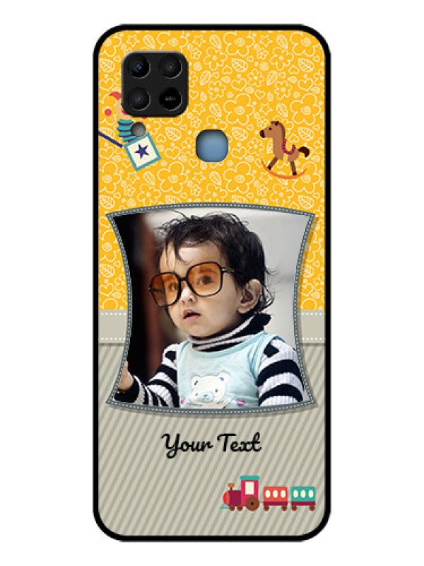Custom Infinix Hot 10s Personalized Glass Phone Case - Baby Picture Upload Design