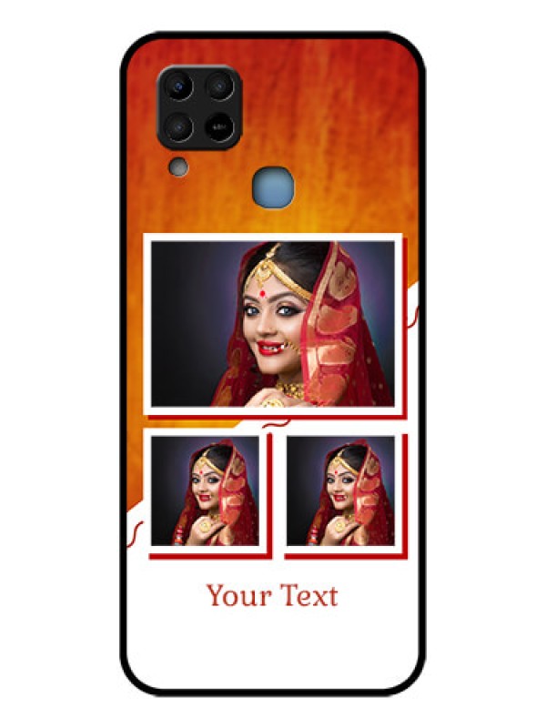 Custom Infinix Hot 10s Custom Glass Phone Case - Wedding Memories Design
