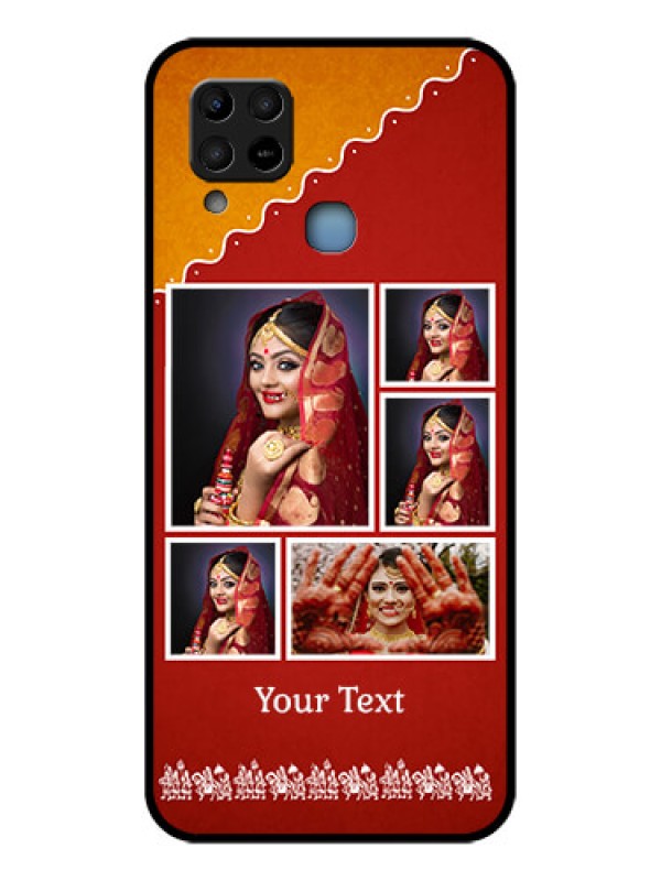 Custom Infinix Hot 10s Personalized Glass Phone Case - Wedding Pic Upload Design