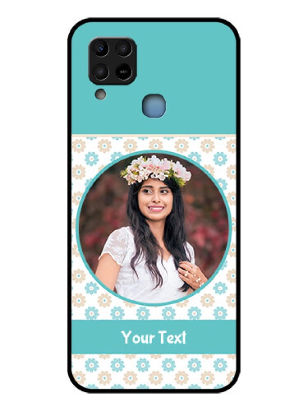 Custom Infinix Hot 10s Custom Glass Mobile Case - Beautiful Flowers Design