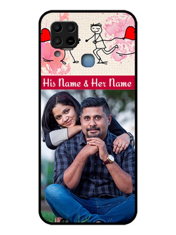 Custom Infinix Hot 10s Photo Printing on Glass Case - You and Me Case Design