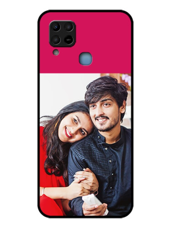 Custom Infinix Hot 10s Custom Glass Mobile Case - Anniversary Cover Design