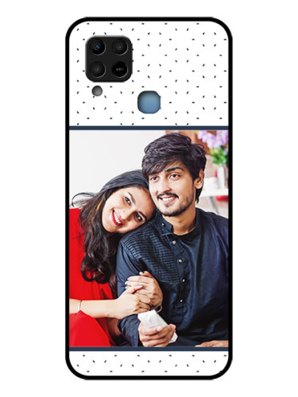 Custom Infinix Hot 10s Personalized Glass Phone Case - Premium Dot Design