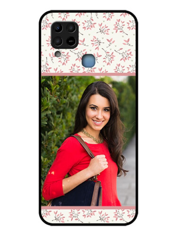 Custom Infinix Hot 10s Custom Glass Phone Case - Premium Floral Design