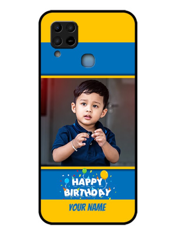 Custom Infinix Hot 10s Custom Glass Mobile Case - Birthday Wishes Design