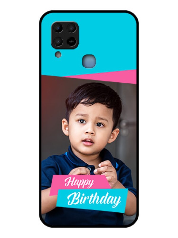 Custom Infinix Hot 10s Personalized Glass Phone Case - Image Holder with 2 Color Design