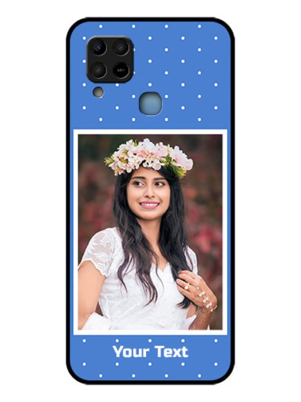 Custom Infinix Hot 10s Photo Printing on Glass Case - Polka dots design