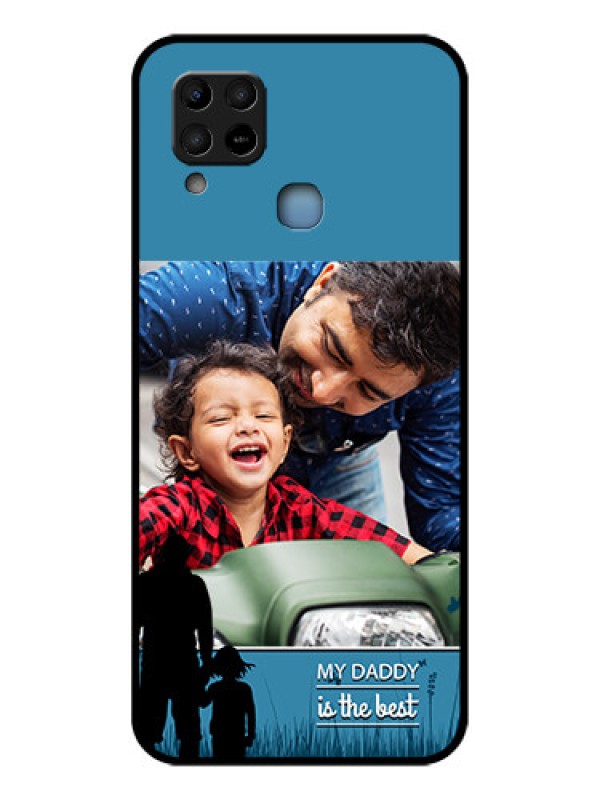 Custom Infinix Hot 10s Custom Glass Mobile Case - Best dad design