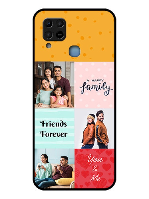 Custom Infinix Hot 10s Personalized Glass Phone Case - Images with Quotes Design
