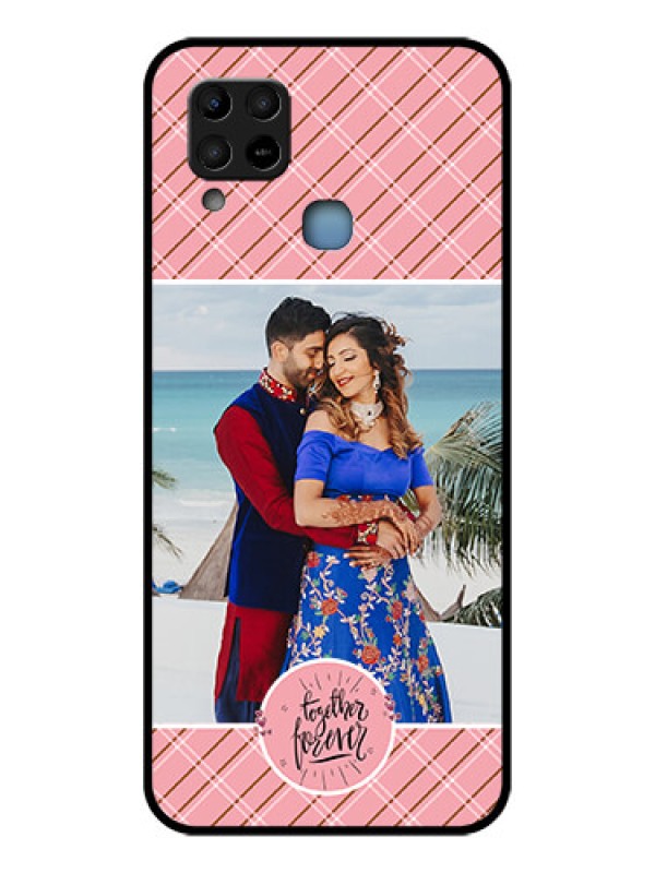 Custom Infinix Hot 10s Personalized Glass Phone Case - Together Forever Design