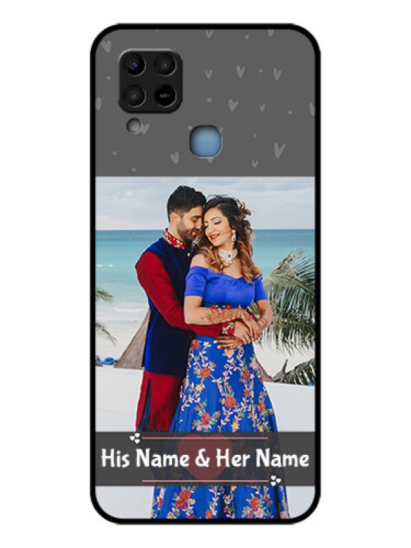 Custom Infinix Hot 10s Custom Glass Mobile Case - Buy Love Design with Photo Online