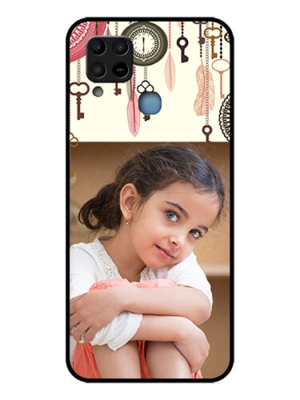 Custom Infinix Hot 10s Custom Glass Mobile Case - Boho Style Design