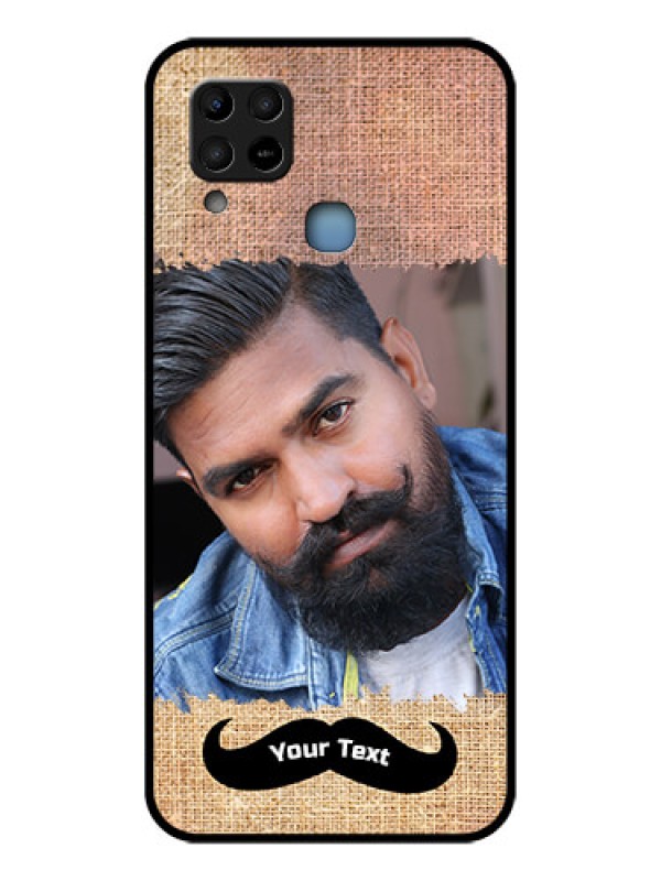 Custom Infinix Hot 10s Personalized Glass Phone Case - with Texture Design