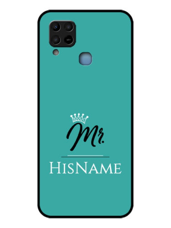 Custom Infinix Hot 10s Custom Glass Phone Case Mr with Name