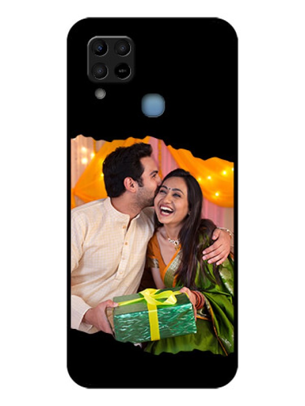 Custom Infinix Hot 10s Custom Glass Phone Case - Tear-off Design