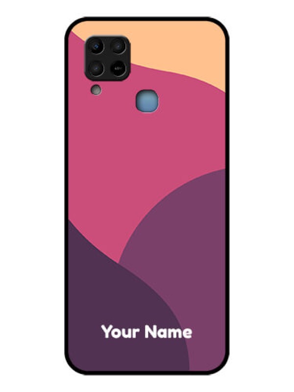 Custom Infinix Hot 10s Custom Glass Phone Case - Mixed Multi-colour abstract art Design