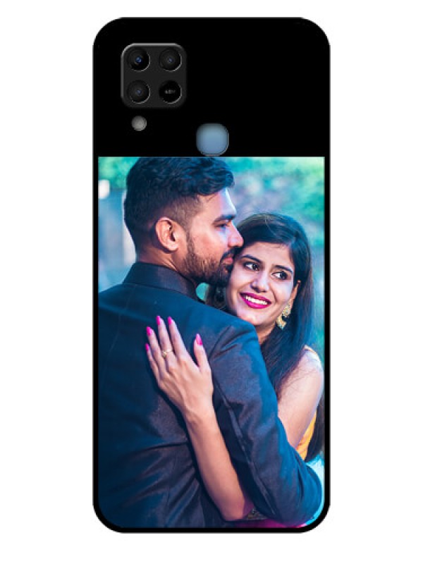 Custom Infinix Hot 10S Custom Glass Phone Case - Upload Full Picture With Custom Color Design