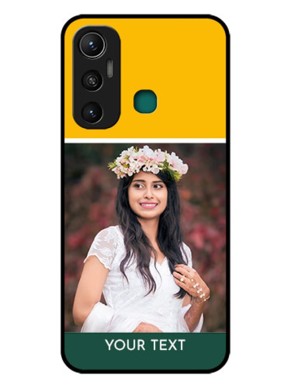 Custom Infinix Hot 11 Photo Printing on Glass Case - Love You Design