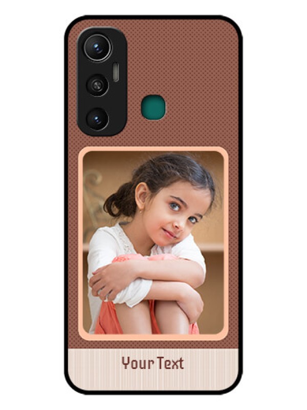 Custom Infinix Hot 11 Custom Glass Phone Case - Simple Pic Upload Design
