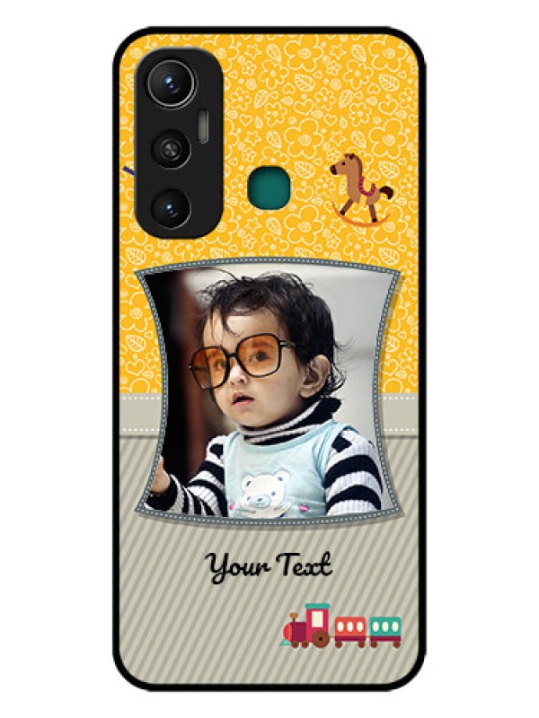 Custom Infinix Hot 11 Personalized Glass Phone Case - Baby Picture Upload Design