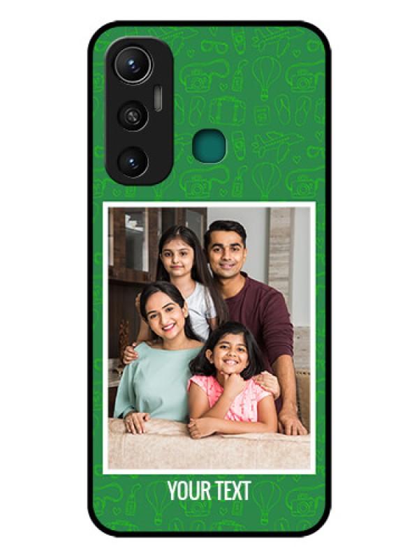 Custom Infinix Hot 11 Personalized Glass Phone Case - Picture Upload Design