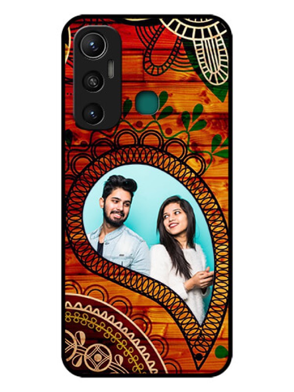 Custom Infinix Hot 11 Personalized Glass Phone Case - Abstract Colorful Design