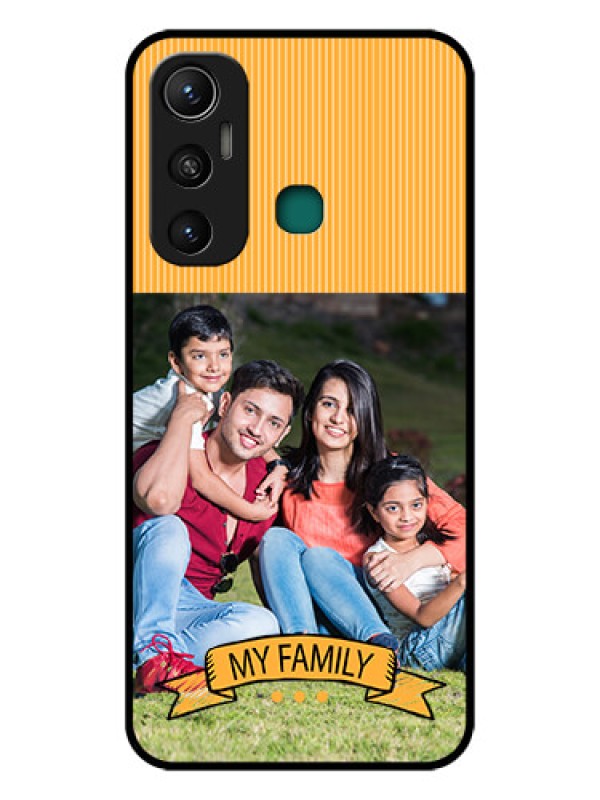 Custom Infinix Hot 11 Custom Glass Phone Case - My Family Design