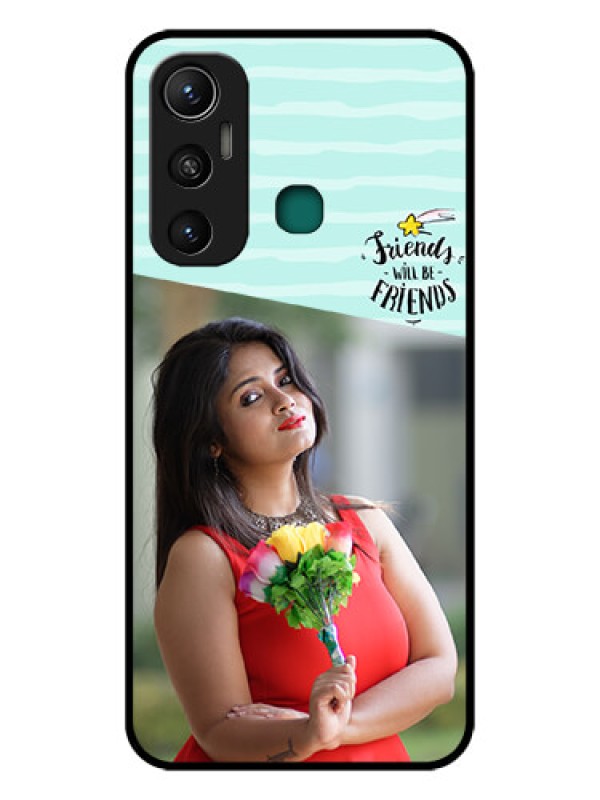 Custom Infinix Hot 11 Custom Glass Phone Case - Friends Picture Icon Design