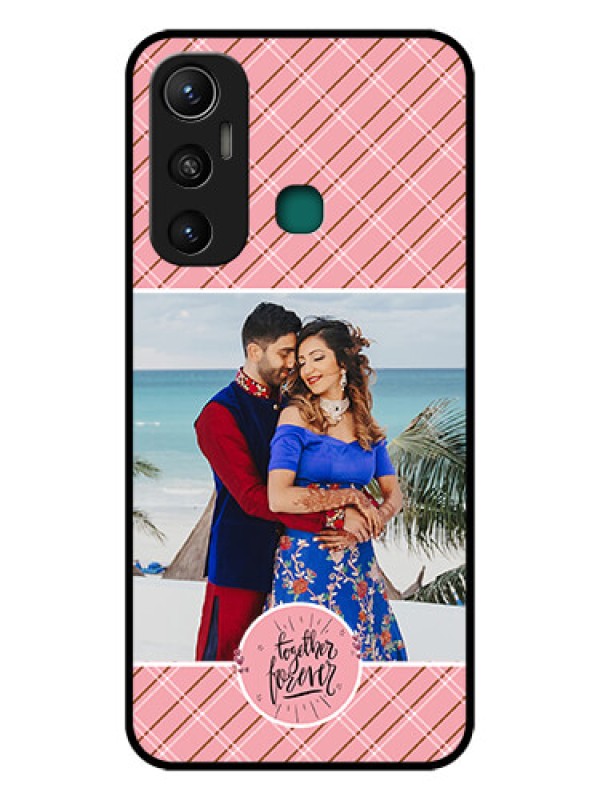 Custom Infinix Hot 11 Personalized Glass Phone Case - Together Forever Design