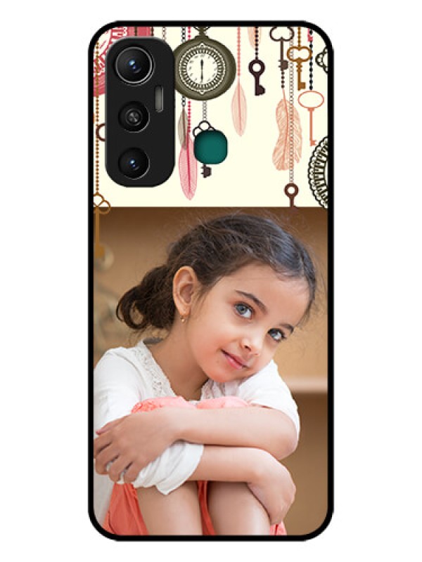 Custom Infinix Hot 11 Custom Glass Mobile Case - Boho Style Design