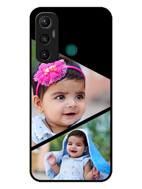 Custom Infinix Hot 11 Custom Glass Phone Case - Semi Cut Design