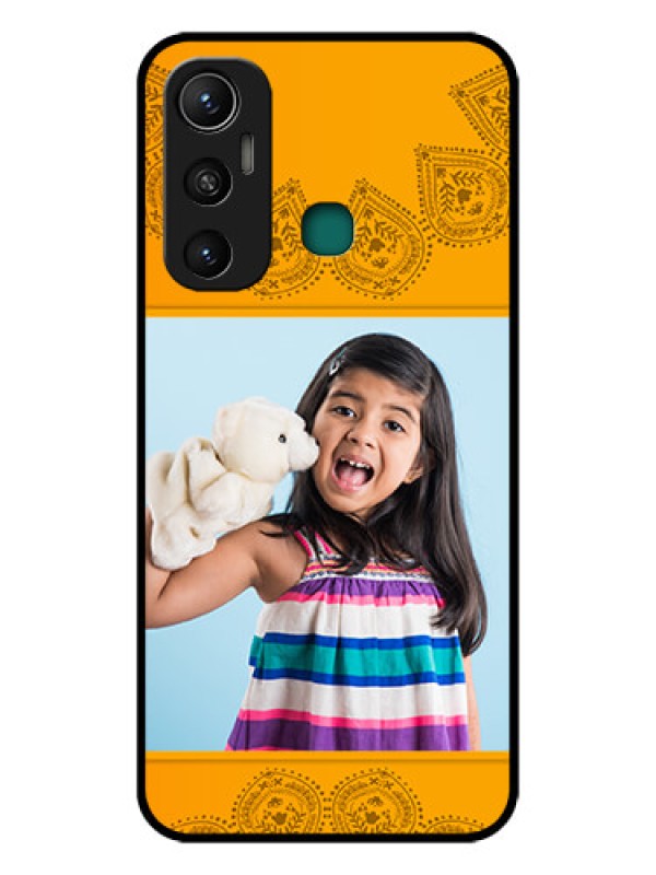 Custom Infinix Hot 11 Personalized Glass Phone Case - Photo Wedding Design