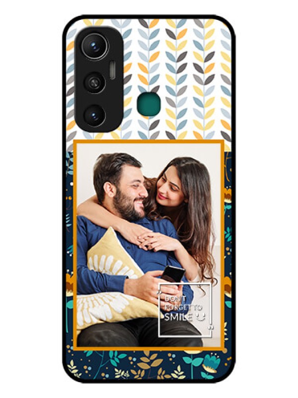 Custom Infinix Hot 11 Custom Glass Mobile Case - Pattern Design