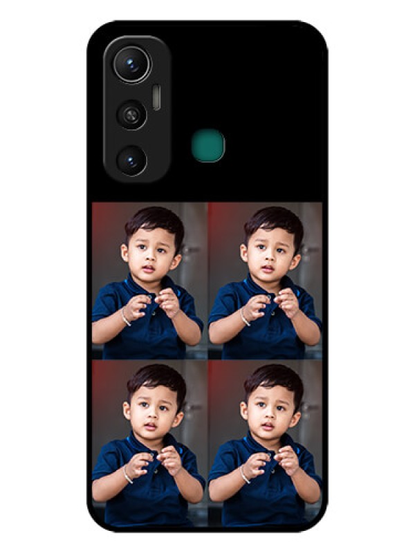 Custom Infinix Hot 11 4 Image Holder on Glass Mobile Cover