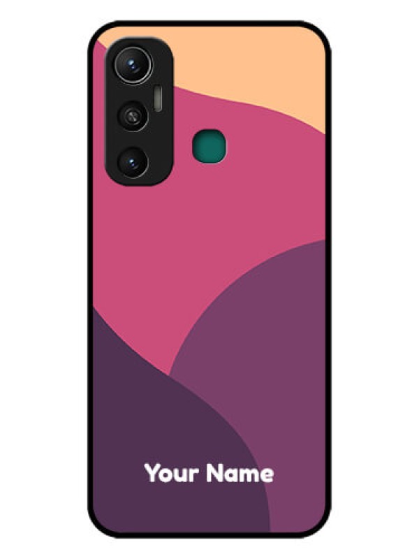 Custom Infinix Hot 11 Custom Glass Phone Case - Mixed Multi-colour abstract art Design