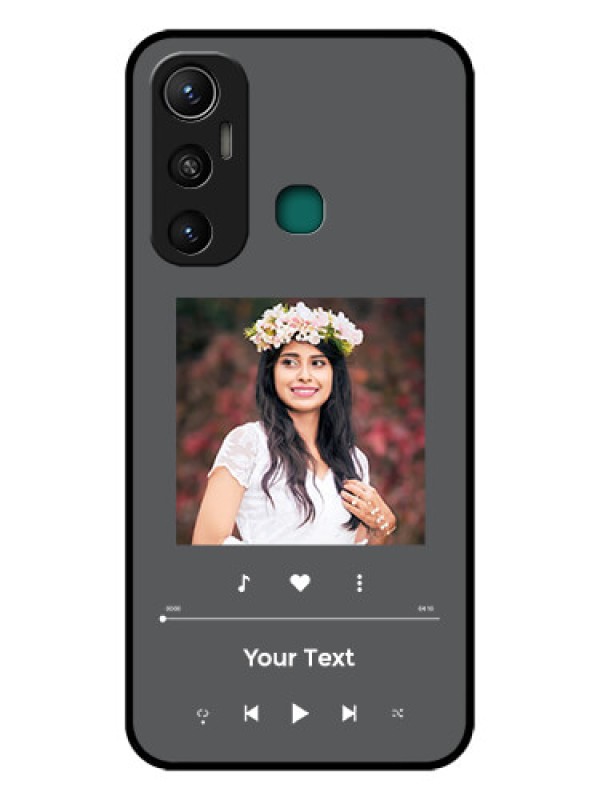 Custom Infinix Hot 11 Custom Glass Mobile Case - Play The Music Design