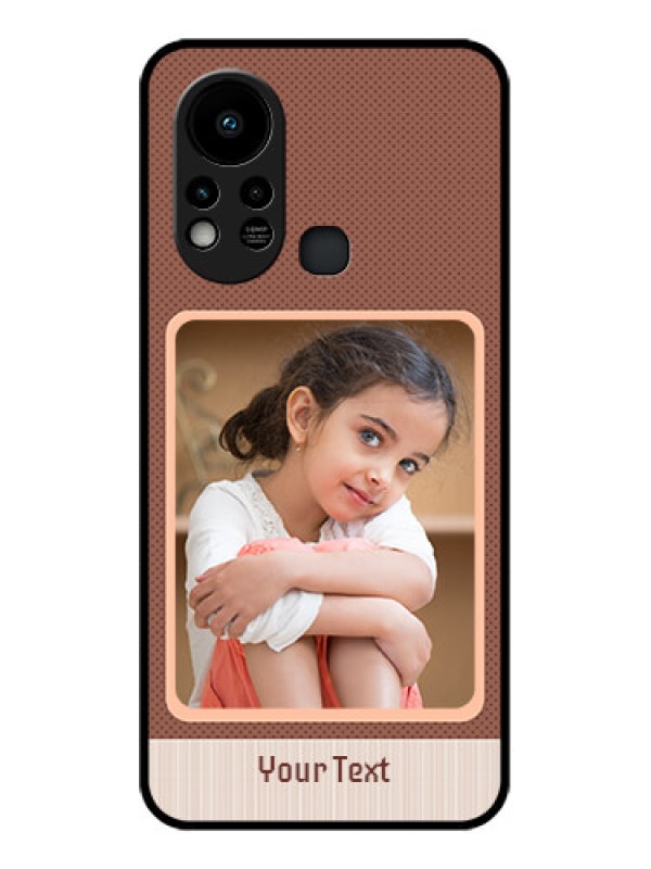 Custom Infinix Hot 11s Custom Glass Phone Case - Simple Pic Upload Design