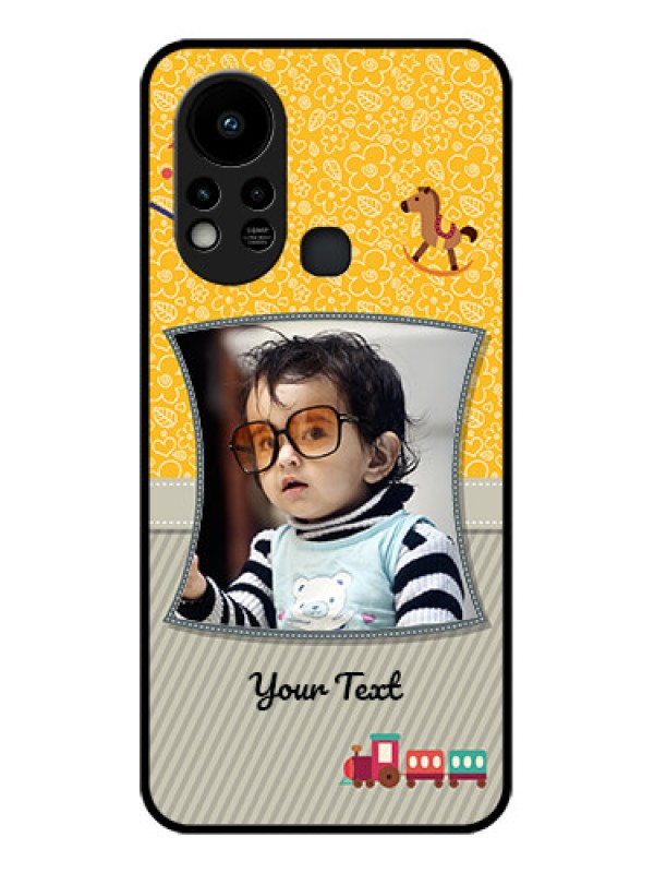 Custom Infinix Hot 11s Personalized Glass Phone Case - Baby Picture Upload Design