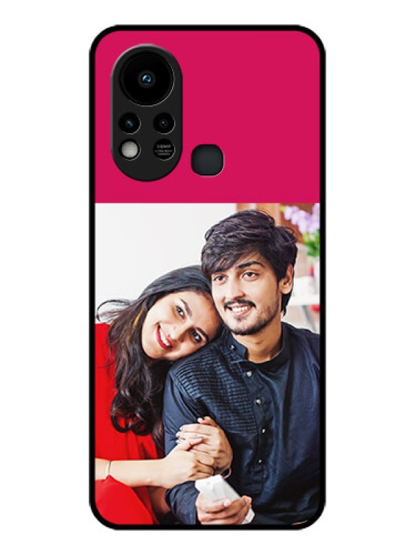 Custom Infinix Hot 11s Custom Glass Mobile Case - Anniversary Cover Design