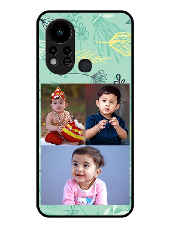 Custom Infinix Hot 11s Photo Printing on Glass Case - Forever Family Design