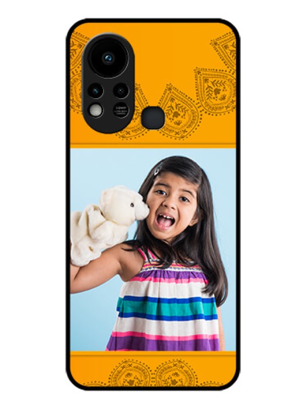 Custom Infinix Hot 11s Personalized Glass Phone Case - Photo Wedding Design