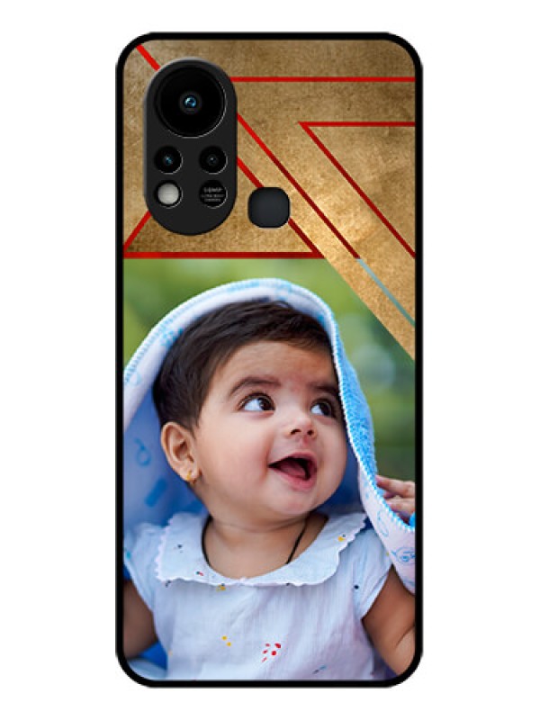 Custom Infinix Hot 11s Personalized Glass Phone Case - Gradient Abstract Texture Design