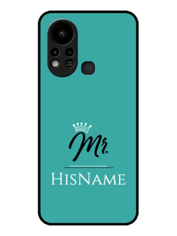 Custom Infinix Hot 11s Custom Glass Phone Case Mr with Name