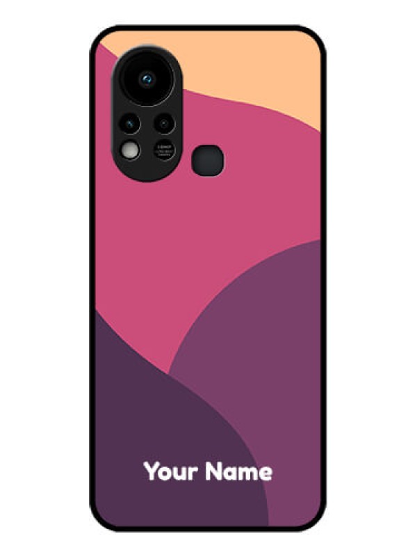 Custom Infinix Hot 11s Custom Glass Phone Case - Mixed Multi-colour abstract art Design