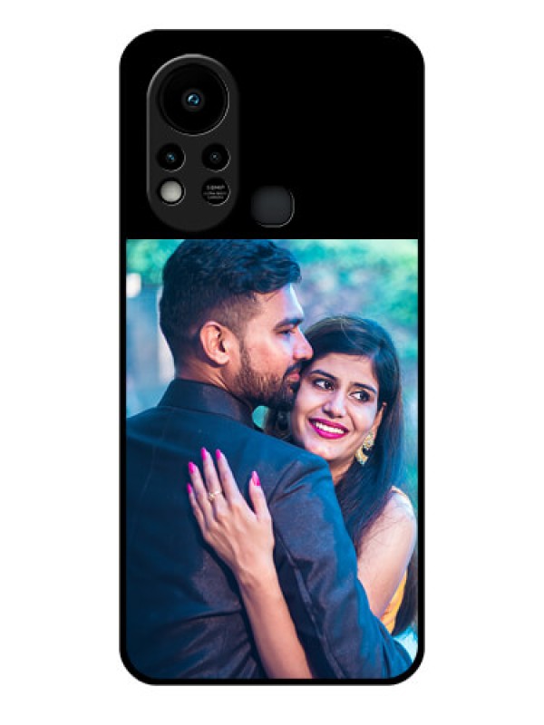 Custom Infinix Hot 11S Custom Glass Phone Case - Upload Full Picture With Custom Color Design