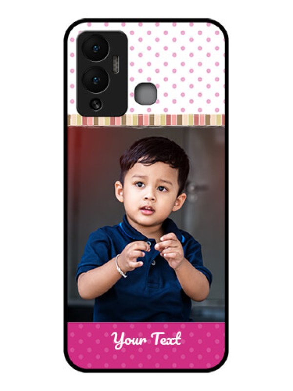 Custom Infinix Hot 12 Play Photo Printing on Glass Case - Cute Girls Cover Design