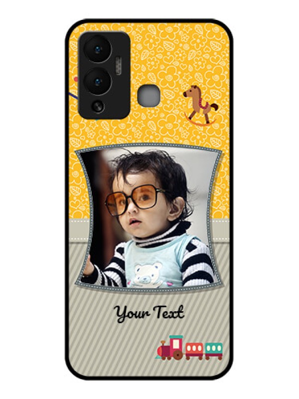 Custom Infinix Hot 12 Play Personalized Glass Phone Case - Baby Picture Upload Design