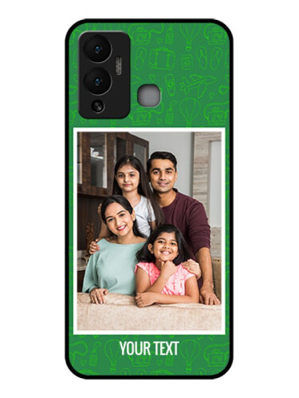 Custom Infinix Hot 12 Play Personalized Glass Phone Case - Picture Upload Design